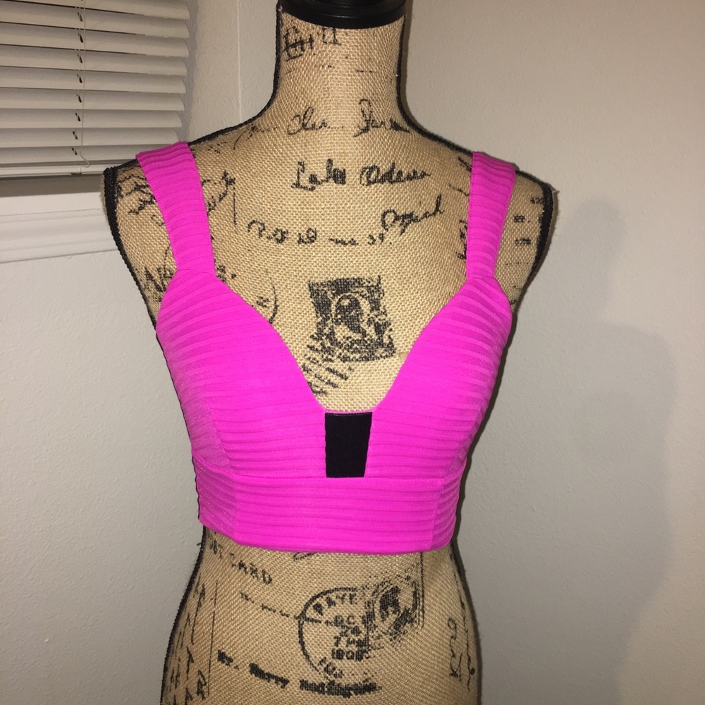 Sassy pink crop top